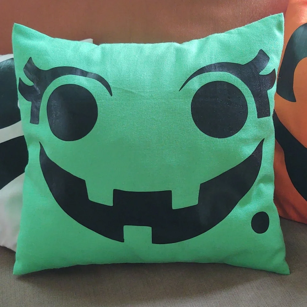 Halloween Boo Bucket throw pillow-handmade